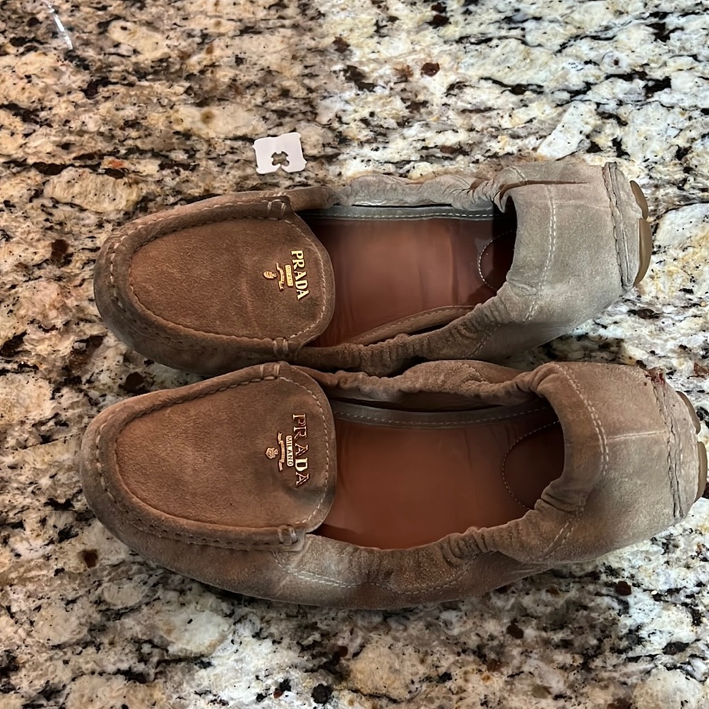 Prada Scrunch Driving Loafer